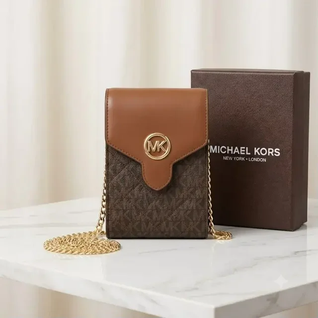 Premium Mobile Sling Bag with Box - brown