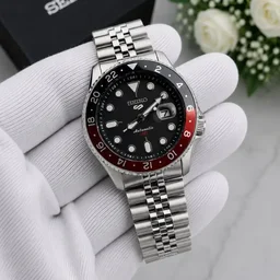 Premium Seiko presents Gmt Quartz - red