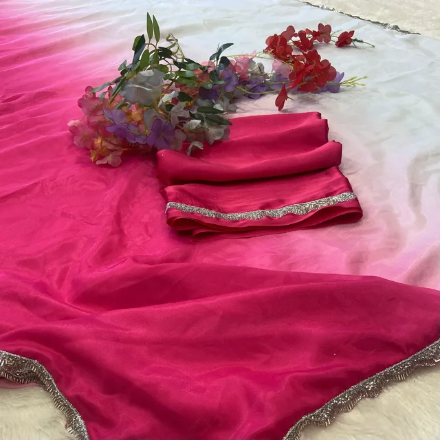 *Presenting You Most Beautiful Latest Crape Silk Saree Collection*
