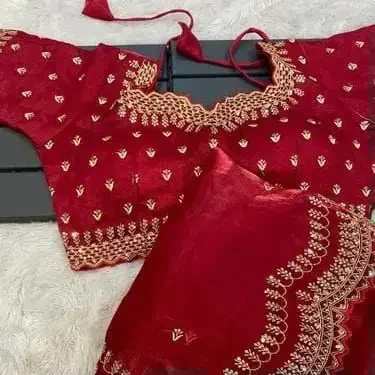 Jimmy choo Red Jimmy Choo Designer Saree - Red