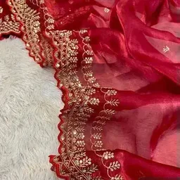 Jimmy choo Red Jimmy Choo Designer Saree - Red