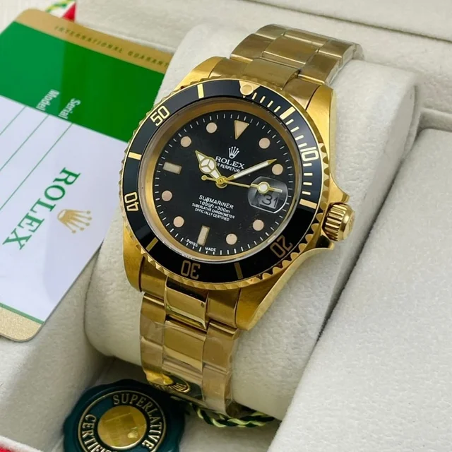 Rolex Watch for Men – Luxury Timepiece - silver black