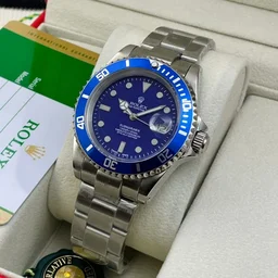 Rolex Watch for Men – Luxury Timepiece - silver black