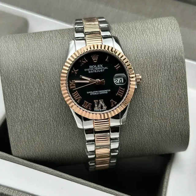 Rolex Women’s Official Watch – Luxury Stainless Steel Timepiece - rose gold