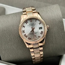 Rolex Women’s Official Watch – Luxury Stainless Steel Timepiece - rose gold
