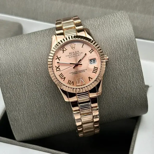 Rolex Women’s Official Watch – Luxury Stainless Steel Timepiece - rose gold