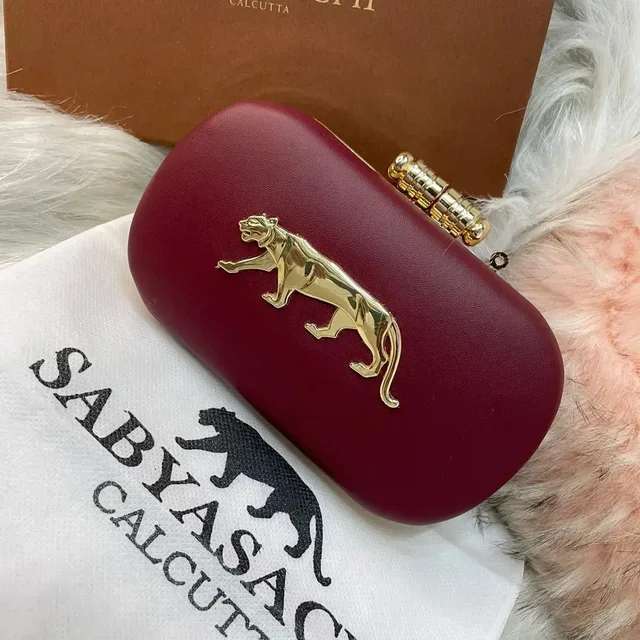 Sabya sachi Replica party wear clutch - #b02727