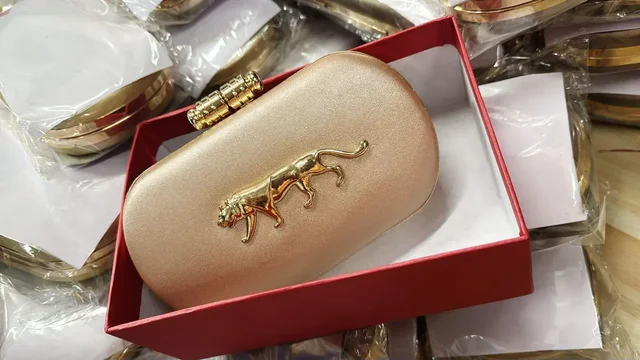 Sabya sachi Replica party wear clutch - #b02727
