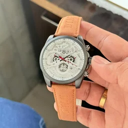 tag heuer carrera cr7 7aa mens chronograph watch - brown