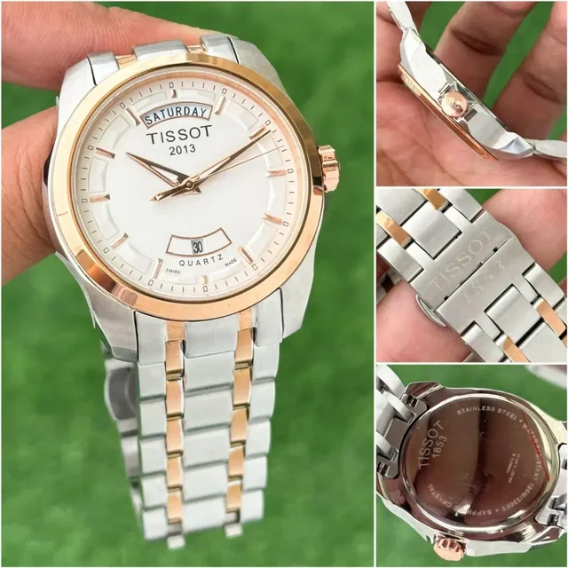 Tissot 1853 Day Date Mens Watch - white