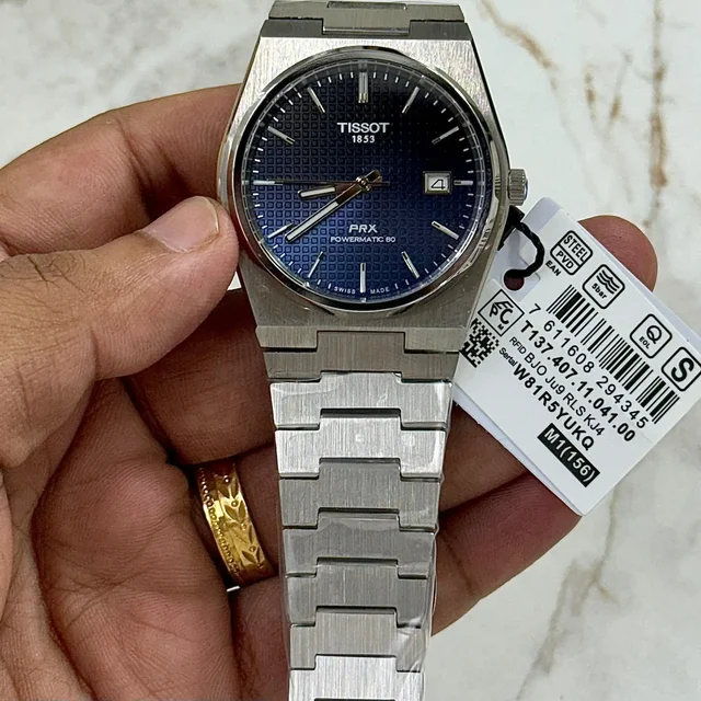 Tissot PRX 42mm slim official watch for men - Blue