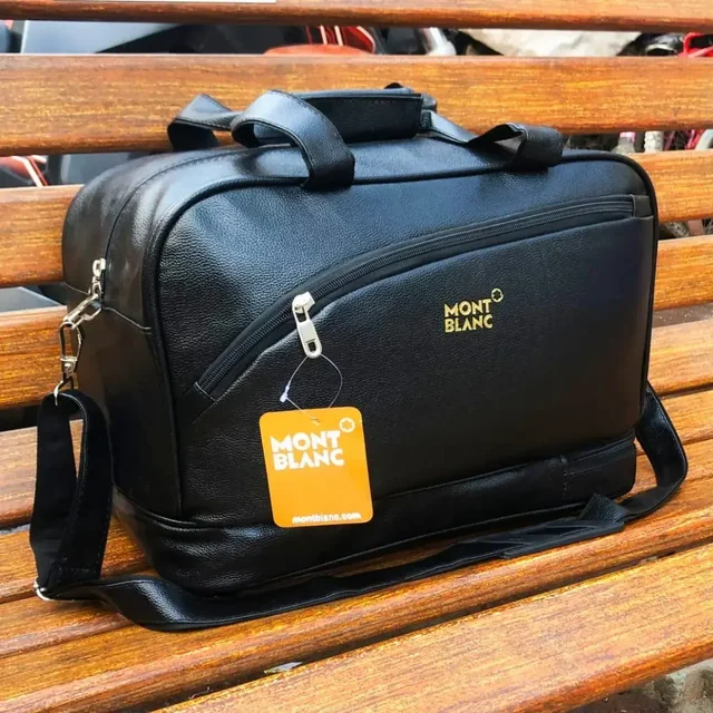 Travel DUFFLE Bag , 6 Compartments For Men's And Women's - brown