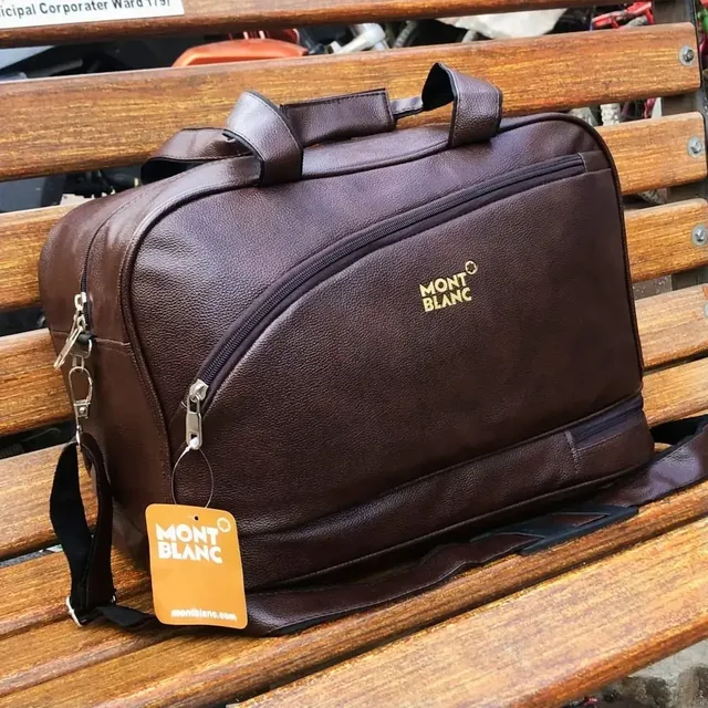 Travel DUFFLE Bag , 6 Compartments For Men's And Women's - brown