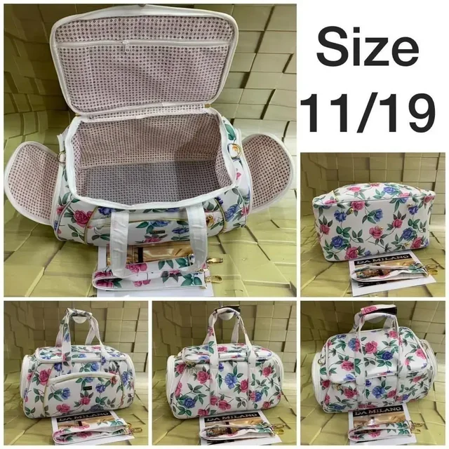 Traveling, Jeambag In Shoulder Carry With Adjustable Long Belt - White