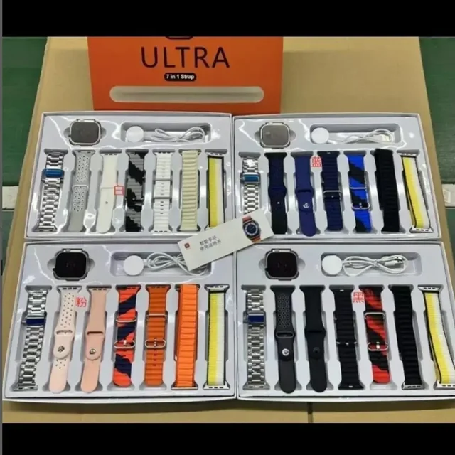 Ultra Series 7 In One Combo Smart Watch Series - Black