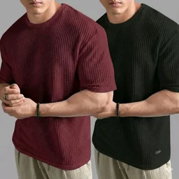 Elvasta Men T-shirt Pack Of 2