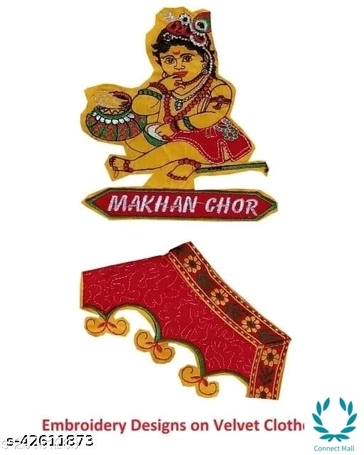 Kids Cotton Fabric Dhoti Kurti Ready To Wear Krishna Costume Without Duppatta For The Age 0 To 16 Yrs Children With Jewellery Set Of 9 - 0-6months, Yellow, Cotton