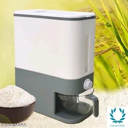 Rice Storage Container 10kg Gray Colour - 10kg, Blue, 1 Pc