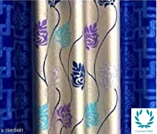 Set of 2 Floral Supremo Window Curtains(4x5 ft)