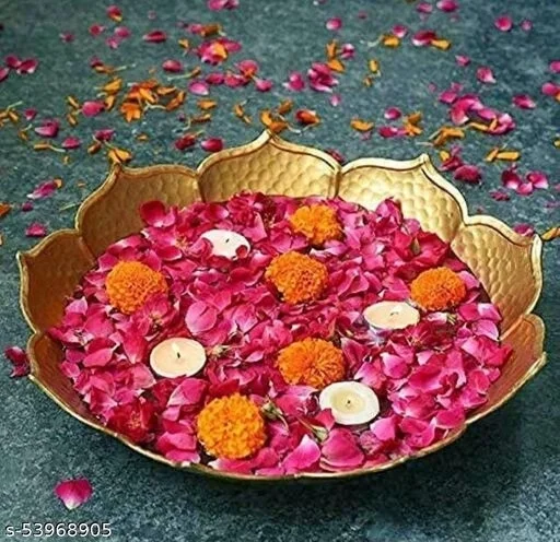 Metal Flowe Design Decorative URLI For Floating Flower - metal, pack of 1