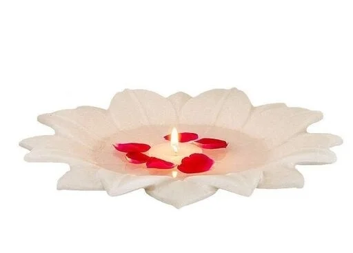 White Marble Urli 6 inch