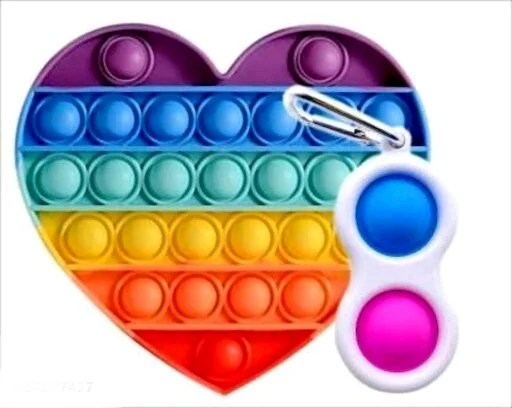 VISHUMOBOO Popit Fidget Toys, Push Pop Bubble Fidget Sensory Toy Non Toxi Flexiable Weigjtless toy Suitable For All Ages(Above 3Yrs)Combo pack