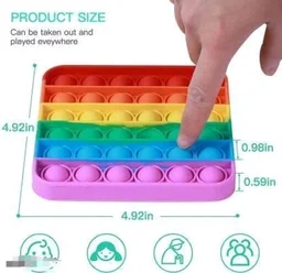 VISHUMOBOO Popit Fidget Toys, Push Pop Bubble Fidget Sensory Toy Non Toxi Flexiable Weigjtless toy Suitable For All Ages(Above 3Yrs)Combo pack