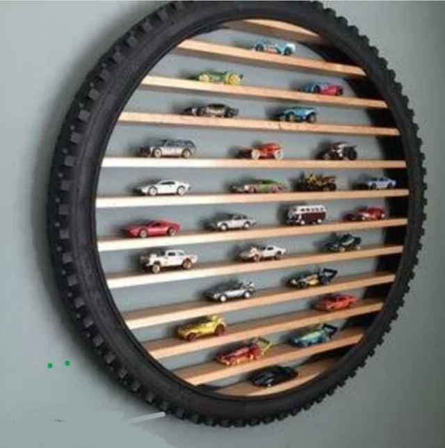 SHOP ART Coolwheel 24" LED Wall Hanging Car Display- Hot Wheels & Match Box Room Decor - Pink