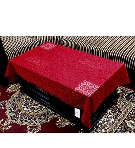Reversable Cotton 5 Seater Sofa Cover With 6 Pieces Arms cover And 1 Center Table Cover Use Both Side, Living Room, Drawing Room, Bedroom, Guest Room (Set Of17, White) - Maroon