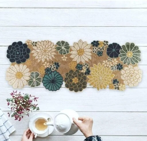 Craftmanship Beautiful Beaded Table Runner For Center Table 13×36 Inch long Occasional Decoration placemats