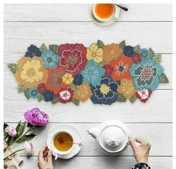 Craftmanship Beautiful Beaded Table Runner For Center Table 13×36 Inch long Occasional Decoration placemats