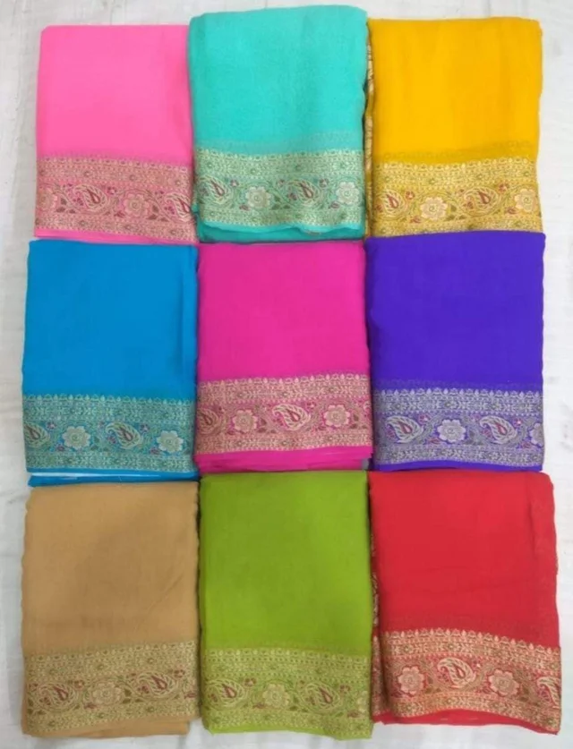 Alim Present Handwoven Banarsi Dyeable Katan Silk Saree For Festive & Wedding Season