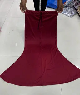 Ready To Wear Fish Cut Saree Shape Streachable Petticoat For Women Newly Trend Daily And Party Wear To Make Perfect Look For Women. - Bright Red