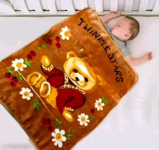 Elite Newborn Baby Velvet Blankets & Swaddlers/ Hooded Toodler Blanket Pack Of 1 - Brown, Hooded Baby Blanket