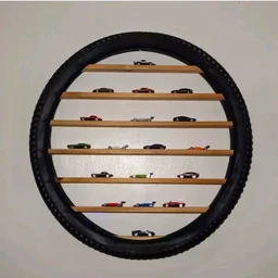 SHOP ART Coolwheel 24" LED Wall Hanging Car Display- Hot Wheels & Match Box Room Decor - Pink