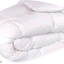 Lacoza Premium Comforter With Microfiber Single Size White AC Solid Blanket For Mild Winter