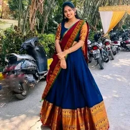 Festive Kanjivaram Silk Pure Zari Lehenga with Heavy Jacquard Dupatta - Japanese Laurel