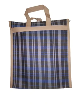 PBH p079 Matty Rubber Shopping Bags - 12*10*2 Inches, Ultramarine