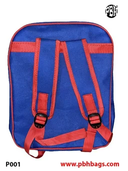 PBH Pbh P001 Smile day Small 14*12*5 Picture Backpack - 12*10*4 Inches, Blue