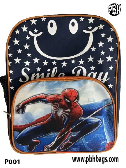 PBH Pbh P001 Smile day Small 14*12*5 Picture Backpack - 12*10*4 Inches, Dark Blue