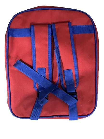 PBH Pbh P001 Smile day Small 14*12*5 Picture Backpack - 12*10*4 Inches, Red