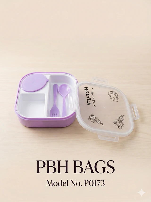 HUNGRY PBH P0173 "Hungry" Bento Lunch Box - Light Orchid
