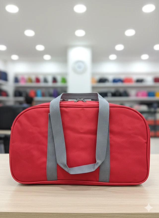AMERICAN TOURISTER PBH p099 American Tourister Red & Black Duffel Bag 20*16*10 - Red, 20*16*10