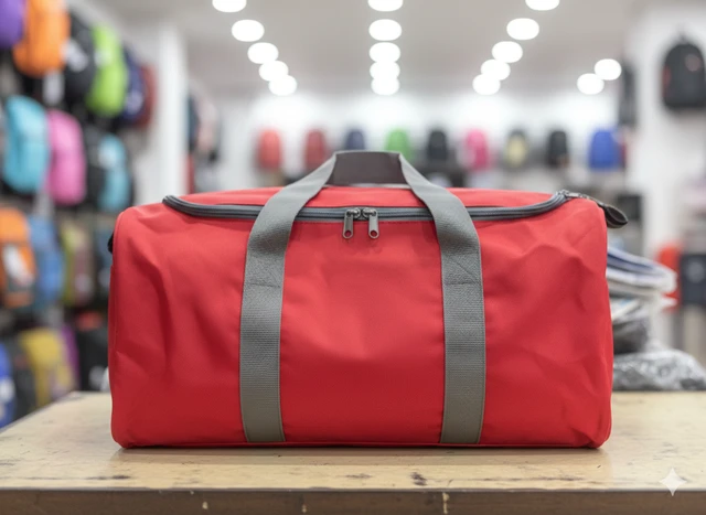 AMERICAN TOURISTER PBH p099 American Tourister Red & Black Duffel Bag 20*16*10 - Red, 20*16*10
