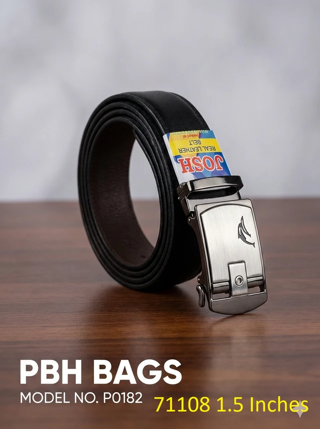 PBH P0182 PBH Bags | Josh Series Premium Real Leather Belt