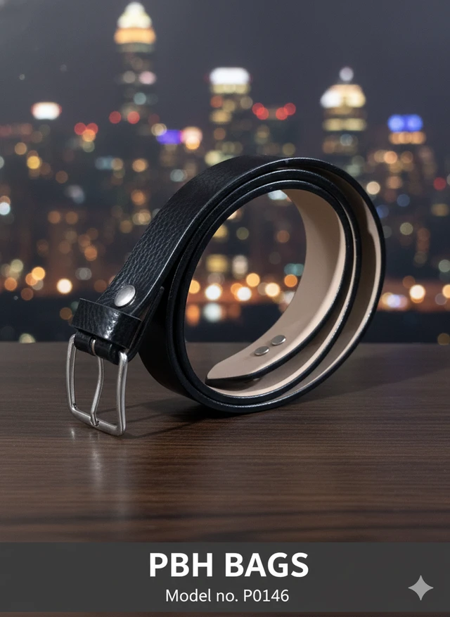 PBH BAGS | Textured Classic Pin-Buckle 1.25 Inches Width Belt (Model No. P0146) - Diesel