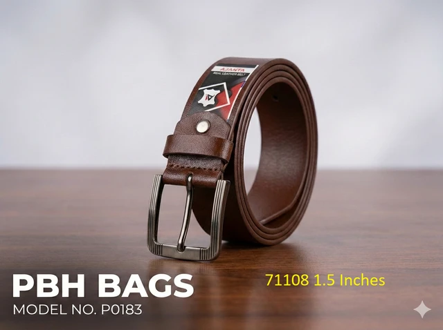 PBH P0183  PBH Bags | Ajanta Series Genuine Leather Belt