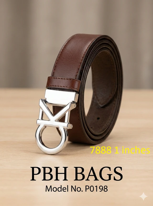  PBH Bags | Designer Style Executive Leather Belt 1 Inches P0198