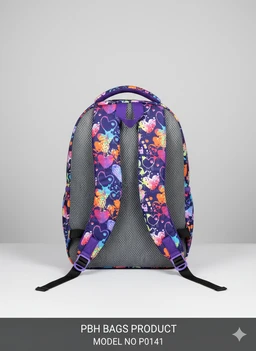 PBH P0141 Print Soft 18*14*9 Backpack - Loulou, 18*14*9