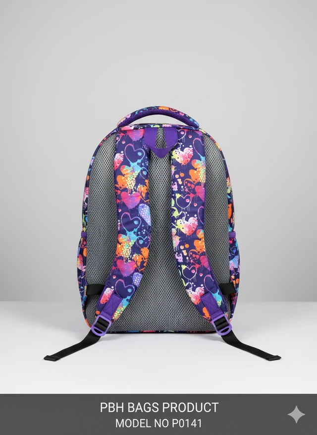 PBH P0141 Print Soft 18*14*9 Backpack - Loulou, 18*14*9